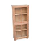 A Heal's limed oak "unit" bookcase,