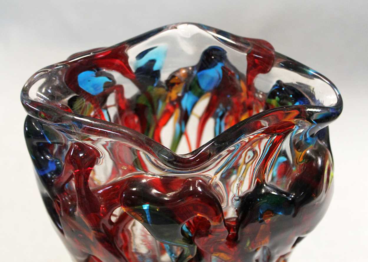 A large Murano glass vase, - Image 8 of 8