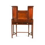 Attributed to George Montague Ellwood for J. S. Henry, an Arts & Crafts mahogany secretaire, circa