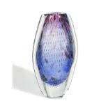 A Seguso purple glass vase,