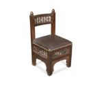 Attributed to Liberty & Co., an Arts & Crafts Moorish style side chair,