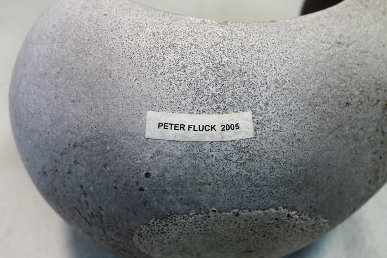 § Peter Fluck (British, born 1941), abstract stoneware bowl, 2005, - Image 6 of 6