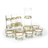 A collection of Gucci glassware,