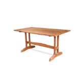 After Arthur Romney Green, a Cotswold School oak refectory dining table,