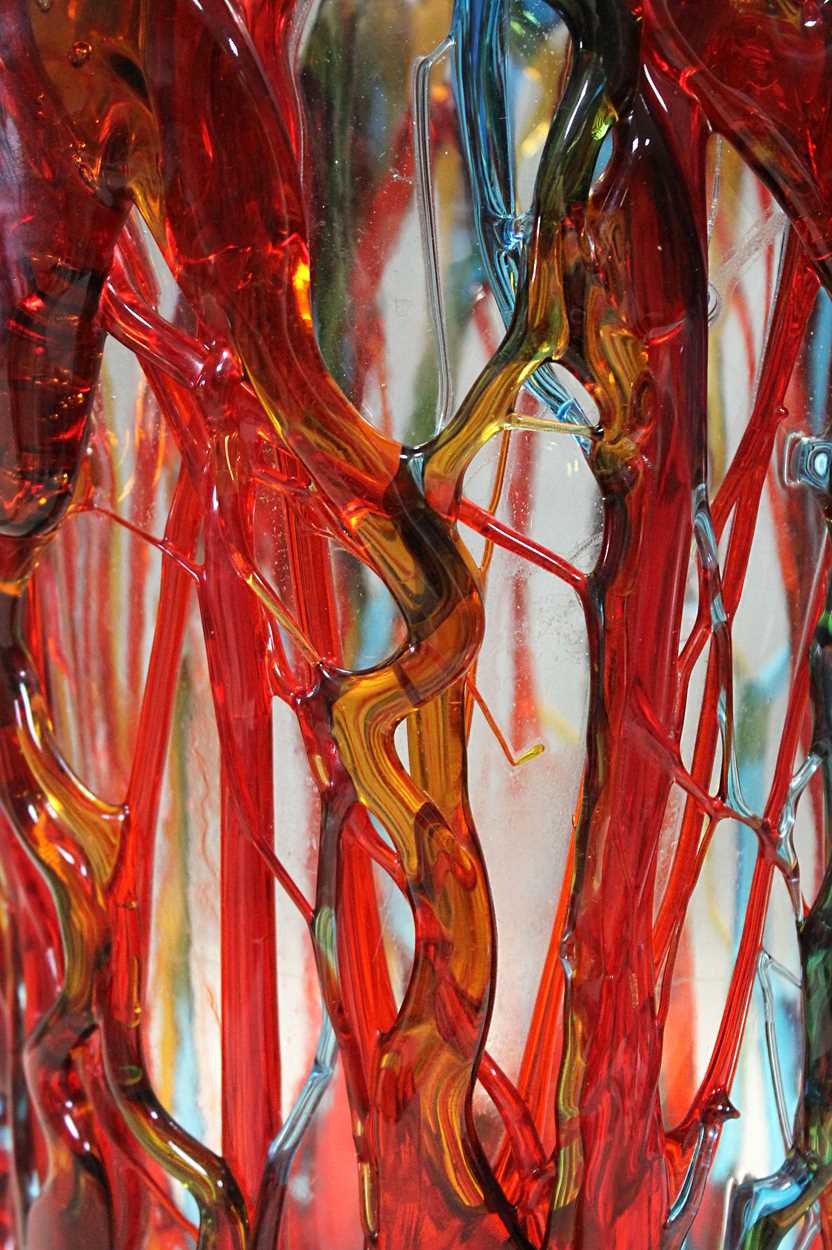 A large Murano glass vase, - Image 3 of 8