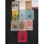 Books, mainly childrens, including first edition of The House at Pooh Corner 1928, Jennings, Just