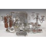 A large quantity of silver plated items including boxed flatware, entree dishes, coasters,