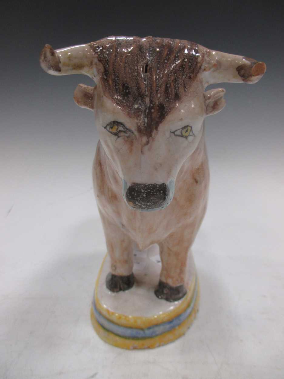 A glazed earthenware Bull, - Image 6 of 7