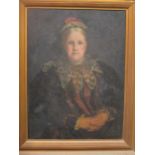 English school, 19th century portrait of an elderly lady, 74 x 54cm