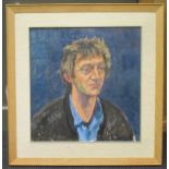 Thomas - Portrait of a man, 1980's, oil on board