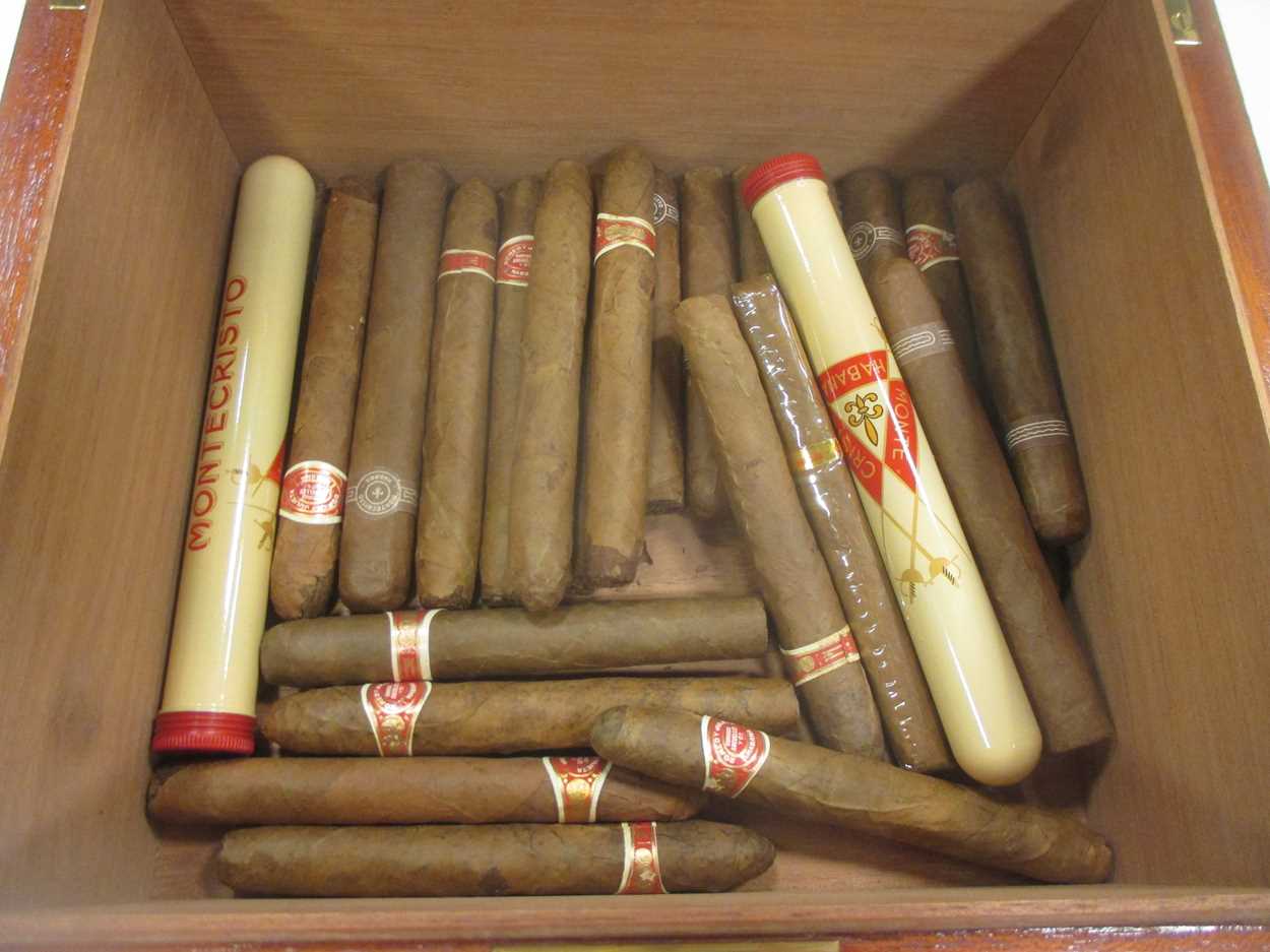 A Elizabeth II amboyna and beech cigar-humidor, - Image 3 of 8