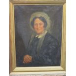 English school, 19th century portrait of an elderly lady, 74 x 54cm