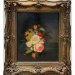 James Hewlett of Bath (1789-1836), Still Life of flowers, signed lower left, oil on panel, 38.5 x