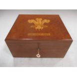 A Elizabeth II amboyna and beech cigar-humidor,