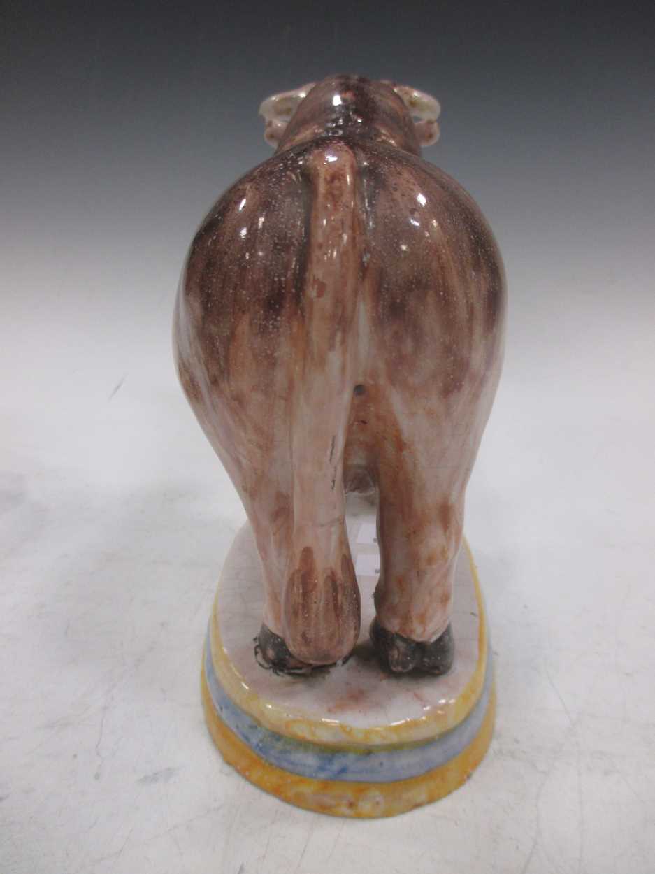 A glazed earthenware Bull, - Image 5 of 7