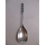 Liberty - A silver and enamel preserve spoon, Birmingham 1935, jubilee stamped