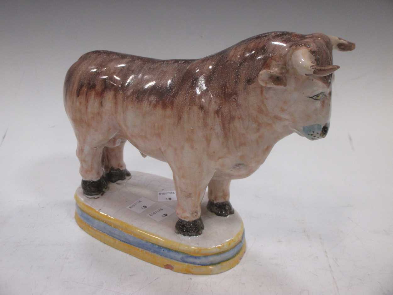 A glazed earthenware Bull, - Image 7 of 7