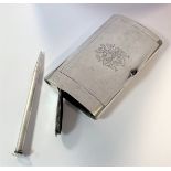 Louis Kuppenheim - An unusual early 20th century German metalwares silver combination tobacco box,
