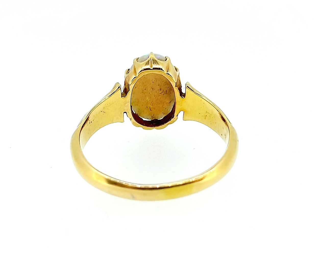 A single stone opal dress ring, - Image 4 of 4