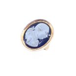 A cameo ring depicting George III,