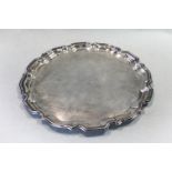 A 20th century silver salver,