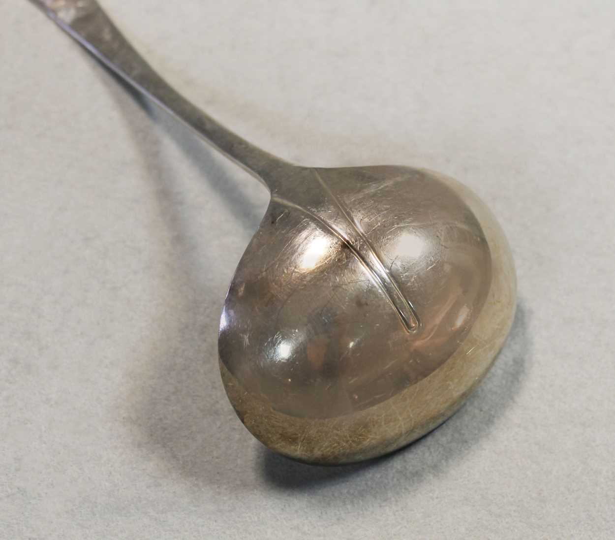 A 20th century silver soup ladle, - Image 3 of 4