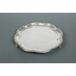 An Edward VII silver salver,