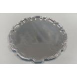 A George VI silver salver,