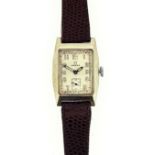 Omega - A gentleman's chrome plated nickel wristwatch,