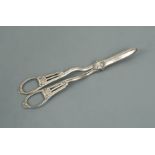 A pair of George V silver grape scissors,