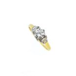 A diamond solitaire ring,