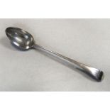 A George III 18th century silver basting spoon by Hester Bateman,