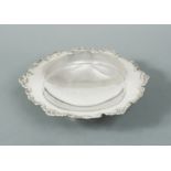 A George VI silver standing dish,