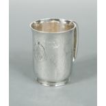 An Edward VII silver child's tankard,