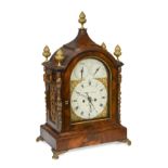 Eardley Norton, London, a mahogany table clock, late 18th century,