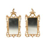 A pair of George III giltwood mirrors, circa 1765,