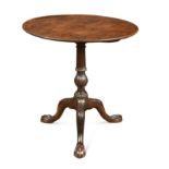 A George III style mahogany tilt top table,