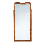 A George II walnut framed pier mirror,