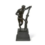 A Venetian bronze model of the Apollo Sauroctonos, probably late 16th century,