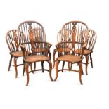 A set of six Windsor chairs, circa 1900,