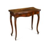 A George III mahogany card table, circa 1780,