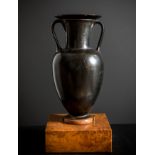 An Attic black-glaze amphora, late 5th century B.C.