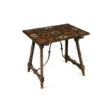 A Spanish occasional table, 19th century,