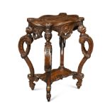 French walnut two tier gueridon,