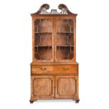 A George III mahogany bookcase,