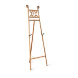 An ash and brass mounted country house easel, late 19th century,