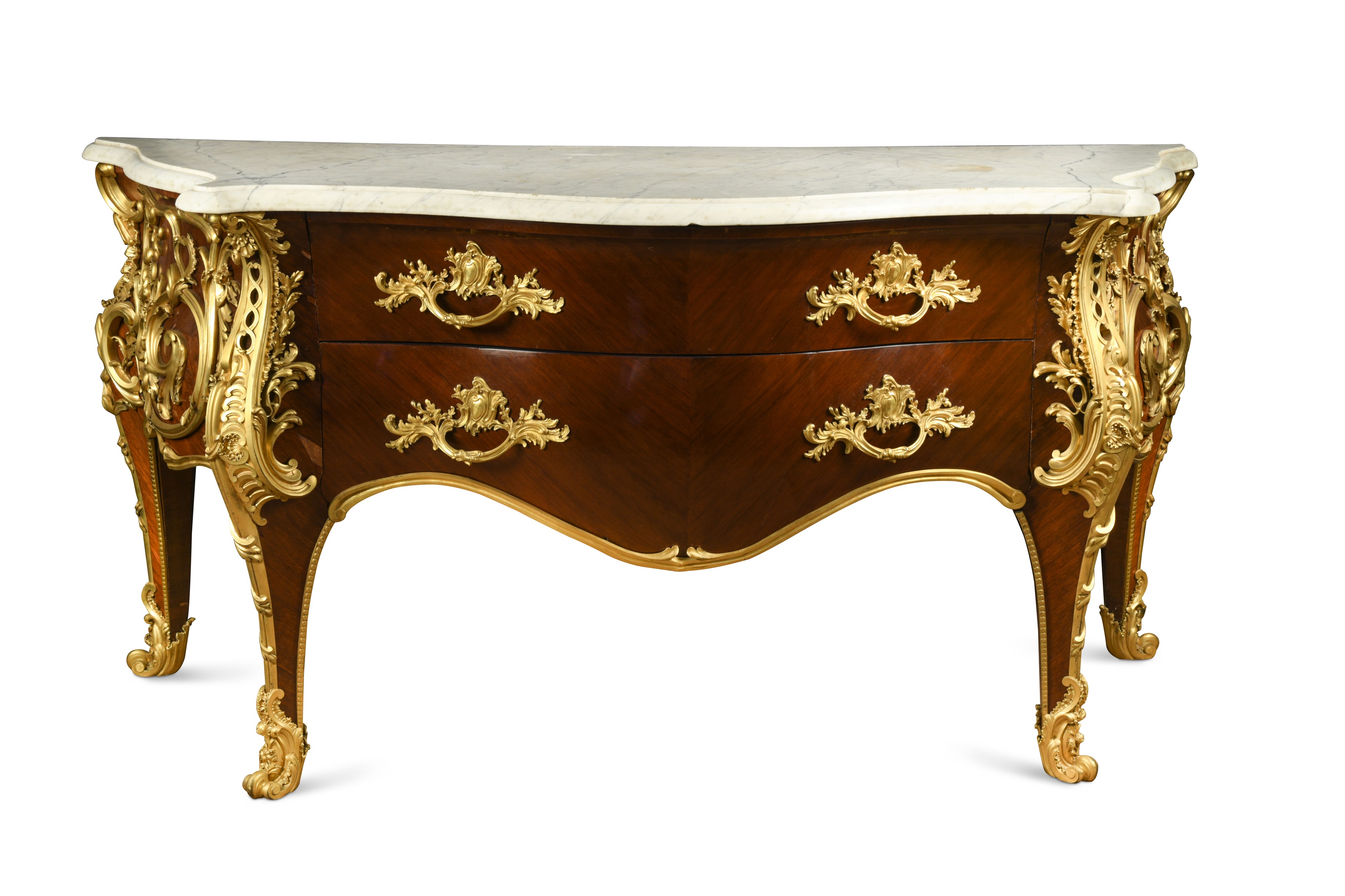 A Louis XV style ormolu mounted kingwood commode by Henry Dasson,