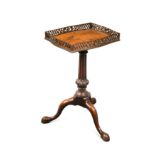 A George III style mahogany tripod table,