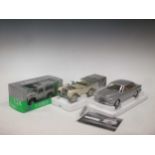 Three boxed model cars to include: Minichamps, Ltd Edition Land Rover, scale 1:18, Welly Land