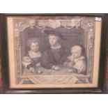 George Vertue The children of Henry VII and Elizabeth of York, engraving